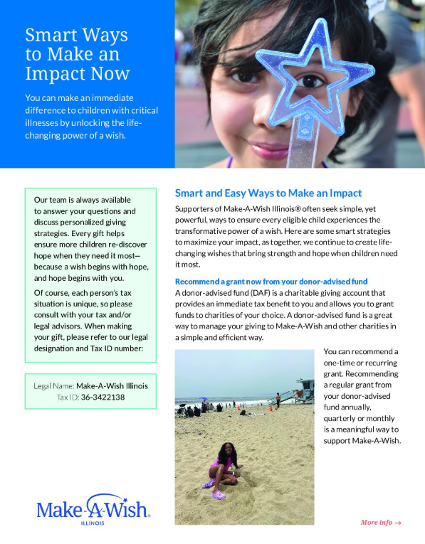 Support The Future of My Favorite Charity brochure cover